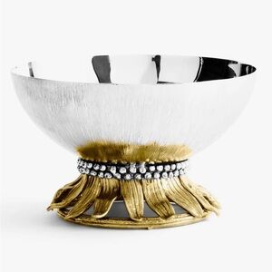 Michael Aram-Sunflower Elegant Silver and Gold Decorative Nut/Candy/Trinket Bowl